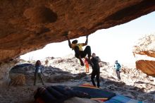 Bouldering in Hueco Tanks on 02/01/2020 with Blue Lizard Climbing and Yoga

Filename: SRM_20200201_1232560.jpg
Aperture: f/6.3
Shutter Speed: 1/250
Body: Canon EOS-1D Mark II
Lens: Canon EF 16-35mm f/2.8 L