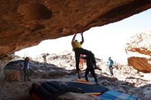 Bouldering in Hueco Tanks on 02/01/2020 with Blue Lizard Climbing and Yoga

Filename: SRM_20200201_1232580.jpg
Aperture: f/6.3
Shutter Speed: 1/250
Body: Canon EOS-1D Mark II
Lens: Canon EF 16-35mm f/2.8 L