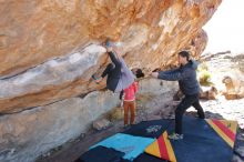 Bouldering in Hueco Tanks on 02/01/2020 with Blue Lizard Climbing and Yoga

Filename: SRM_20200201_1239360.jpg
Aperture: f/5.0
Shutter Speed: 1/250
Body: Canon EOS-1D Mark II
Lens: Canon EF 16-35mm f/2.8 L