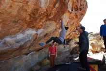 Bouldering in Hueco Tanks on 02/01/2020 with Blue Lizard Climbing and Yoga

Filename: SRM_20200201_1241030.jpg
Aperture: f/6.3
Shutter Speed: 1/320
Body: Canon EOS-1D Mark II
Lens: Canon EF 16-35mm f/2.8 L