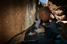 Bouldering in Hueco Tanks on 02/01/2020 with Blue Lizard Climbing and Yoga

Filename: SRM_20200201_1333330.jpg
Aperture: f/8.0
Shutter Speed: 1/250
Body: Canon EOS-1D Mark II
Lens: Canon EF 16-35mm f/2.8 L