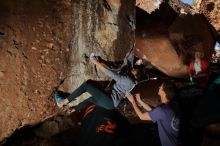 Bouldering in Hueco Tanks on 02/01/2020 with Blue Lizard Climbing and Yoga

Filename: SRM_20200201_1341170.jpg
Aperture: f/8.0
Shutter Speed: 1/250
Body: Canon EOS-1D Mark II
Lens: Canon EF 16-35mm f/2.8 L