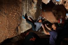 Bouldering in Hueco Tanks on 02/01/2020 with Blue Lizard Climbing and Yoga

Filename: SRM_20200201_1341200.jpg
Aperture: f/8.0
Shutter Speed: 1/250
Body: Canon EOS-1D Mark II
Lens: Canon EF 16-35mm f/2.8 L