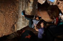 Bouldering in Hueco Tanks on 02/01/2020 with Blue Lizard Climbing and Yoga

Filename: SRM_20200201_1341420.jpg
Aperture: f/8.0
Shutter Speed: 1/250
Body: Canon EOS-1D Mark II
Lens: Canon EF 16-35mm f/2.8 L