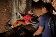 Bouldering in Hueco Tanks on 02/01/2020 with Blue Lizard Climbing and Yoga

Filename: SRM_20200201_1343200.jpg
Aperture: f/8.0
Shutter Speed: 1/250
Body: Canon EOS-1D Mark II
Lens: Canon EF 16-35mm f/2.8 L