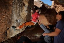 Bouldering in Hueco Tanks on 02/01/2020 with Blue Lizard Climbing and Yoga

Filename: SRM_20200201_1343300.jpg
Aperture: f/8.0
Shutter Speed: 1/250
Body: Canon EOS-1D Mark II
Lens: Canon EF 16-35mm f/2.8 L