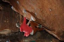 Bouldering in Hueco Tanks on 02/01/2020 with Blue Lizard Climbing and Yoga

Filename: SRM_20200201_1400230.jpg
Aperture: f/8.0
Shutter Speed: 1/250
Body: Canon EOS-1D Mark II
Lens: Canon EF 16-35mm f/2.8 L