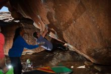 Bouldering in Hueco Tanks on 02/01/2020 with Blue Lizard Climbing and Yoga

Filename: SRM_20200201_1402190.jpg
Aperture: f/8.0
Shutter Speed: 1/250
Body: Canon EOS-1D Mark II
Lens: Canon EF 16-35mm f/2.8 L