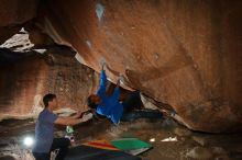 Bouldering in Hueco Tanks on 02/01/2020 with Blue Lizard Climbing and Yoga

Filename: SRM_20200201_1404540.jpg
Aperture: f/8.0
Shutter Speed: 1/250
Body: Canon EOS-1D Mark II
Lens: Canon EF 16-35mm f/2.8 L