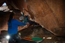 Bouldering in Hueco Tanks on 02/01/2020 with Blue Lizard Climbing and Yoga

Filename: SRM_20200201_1406080.jpg
Aperture: f/8.0
Shutter Speed: 1/250
Body: Canon EOS-1D Mark II
Lens: Canon EF 16-35mm f/2.8 L