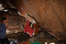 Bouldering in Hueco Tanks on 02/01/2020 with Blue Lizard Climbing and Yoga

Filename: SRM_20200201_1409470.jpg
Aperture: f/8.0
Shutter Speed: 1/250
Body: Canon EOS-1D Mark II
Lens: Canon EF 16-35mm f/2.8 L