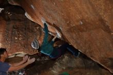 Bouldering in Hueco Tanks on 02/01/2020 with Blue Lizard Climbing and Yoga

Filename: SRM_20200201_1413010.jpg
Aperture: f/8.0
Shutter Speed: 1/250
Body: Canon EOS-1D Mark II
Lens: Canon EF 16-35mm f/2.8 L