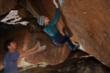 Bouldering in Hueco Tanks on 02/01/2020 with Blue Lizard Climbing and Yoga

Filename: SRM_20200201_1413070.jpg
Aperture: f/8.0
Shutter Speed: 1/250
Body: Canon EOS-1D Mark II
Lens: Canon EF 16-35mm f/2.8 L