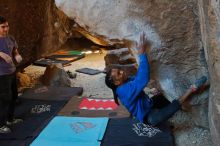 Bouldering in Hueco Tanks on 02/01/2020 with Blue Lizard Climbing and Yoga

Filename: SRM_20200201_1430090.jpg
Aperture: f/3.5
Shutter Speed: 1/250
Body: Canon EOS-1D Mark II
Lens: Canon EF 16-35mm f/2.8 L