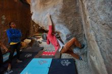 Bouldering in Hueco Tanks on 02/01/2020 with Blue Lizard Climbing and Yoga

Filename: SRM_20200201_1431490.jpg
Aperture: f/3.5
Shutter Speed: 1/250
Body: Canon EOS-1D Mark II
Lens: Canon EF 16-35mm f/2.8 L