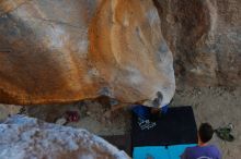 Bouldering in Hueco Tanks on 02/01/2020 with Blue Lizard Climbing and Yoga

Filename: SRM_20200201_1437050.jpg
Aperture: f/4.0
Shutter Speed: 1/250
Body: Canon EOS-1D Mark II
Lens: Canon EF 16-35mm f/2.8 L