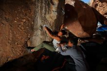 Bouldering in Hueco Tanks on 02/01/2020 with Blue Lizard Climbing and Yoga

Filename: SRM_20200201_1449330.jpg
Aperture: f/8.0
Shutter Speed: 1/250
Body: Canon EOS-1D Mark II
Lens: Canon EF 16-35mm f/2.8 L