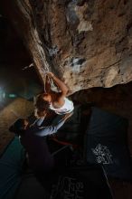 Bouldering in Hueco Tanks on 02/01/2020 with Blue Lizard Climbing and Yoga

Filename: SRM_20200201_1453230.jpg
Aperture: f/8.0
Shutter Speed: 1/250
Body: Canon EOS-1D Mark II
Lens: Canon EF 16-35mm f/2.8 L