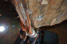 Bouldering in Hueco Tanks on 02/01/2020 with Blue Lizard Climbing and Yoga

Filename: SRM_20200201_1456310.jpg
Aperture: f/8.0
Shutter Speed: 1/250
Body: Canon EOS-1D Mark II
Lens: Canon EF 16-35mm f/2.8 L