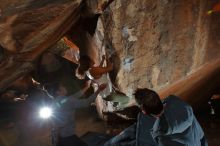 Bouldering in Hueco Tanks on 02/01/2020 with Blue Lizard Climbing and Yoga

Filename: SRM_20200201_1504290.jpg
Aperture: f/8.0
Shutter Speed: 1/250
Body: Canon EOS-1D Mark II
Lens: Canon EF 16-35mm f/2.8 L