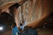 Bouldering in Hueco Tanks on 02/01/2020 with Blue Lizard Climbing and Yoga

Filename: SRM_20200201_1510170.jpg
Aperture: f/8.0
Shutter Speed: 1/250
Body: Canon EOS-1D Mark II
Lens: Canon EF 16-35mm f/2.8 L