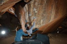 Bouldering in Hueco Tanks on 02/01/2020 with Blue Lizard Climbing and Yoga

Filename: SRM_20200201_1510280.jpg
Aperture: f/8.0
Shutter Speed: 1/250
Body: Canon EOS-1D Mark II
Lens: Canon EF 16-35mm f/2.8 L