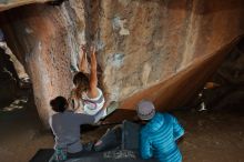 Bouldering in Hueco Tanks on 02/01/2020 with Blue Lizard Climbing and Yoga

Filename: SRM_20200201_1512080.jpg
Aperture: f/8.0
Shutter Speed: 1/250
Body: Canon EOS-1D Mark II
Lens: Canon EF 16-35mm f/2.8 L