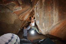 Bouldering in Hueco Tanks on 02/01/2020 with Blue Lizard Climbing and Yoga

Filename: SRM_20200201_1518130.jpg
Aperture: f/5.0
Shutter Speed: 1/250
Body: Canon EOS-1D Mark II
Lens: Canon EF 16-35mm f/2.8 L