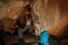 Bouldering in Hueco Tanks on 02/01/2020 with Blue Lizard Climbing and Yoga

Filename: SRM_20200201_1523140.jpg
Aperture: f/8.0
Shutter Speed: 1/250
Body: Canon EOS-1D Mark II
Lens: Canon EF 16-35mm f/2.8 L