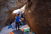 Bouldering in Hueco Tanks on 02/01/2020 with Blue Lizard Climbing and Yoga

Filename: SRM_20200201_1538260.jpg
Aperture: f/3.5
Shutter Speed: 1/250
Body: Canon EOS-1D Mark II
Lens: Canon EF 16-35mm f/2.8 L