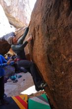 Bouldering in Hueco Tanks on 02/01/2020 with Blue Lizard Climbing and Yoga

Filename: SRM_20200201_1539420.jpg
Aperture: f/5.6
Shutter Speed: 1/250
Body: Canon EOS-1D Mark II
Lens: Canon EF 16-35mm f/2.8 L