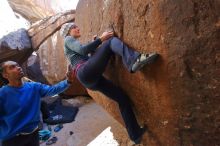 Bouldering in Hueco Tanks on 02/01/2020 with Blue Lizard Climbing and Yoga

Filename: SRM_20200201_1544540.jpg
Aperture: f/3.5
Shutter Speed: 1/320
Body: Canon EOS-1D Mark II
Lens: Canon EF 16-35mm f/2.8 L