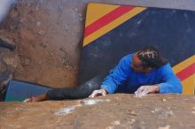 Bouldering in Hueco Tanks on 02/01/2020 with Blue Lizard Climbing and Yoga

Filename: SRM_20200201_1548230.jpg
Aperture: f/3.2
Shutter Speed: 1/320
Body: Canon EOS-1D Mark II
Lens: Canon EF 50mm f/1.8 II