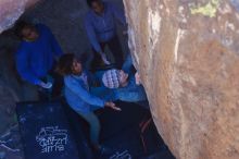 Bouldering in Hueco Tanks on 02/01/2020 with Blue Lizard Climbing and Yoga

Filename: SRM_20200201_1549290.jpg
Aperture: f/3.5
Shutter Speed: 1/320
Body: Canon EOS-1D Mark II
Lens: Canon EF 50mm f/1.8 II