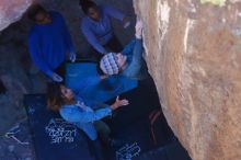 Bouldering in Hueco Tanks on 02/01/2020 with Blue Lizard Climbing and Yoga

Filename: SRM_20200201_1549330.jpg
Aperture: f/3.5
Shutter Speed: 1/320
Body: Canon EOS-1D Mark II
Lens: Canon EF 50mm f/1.8 II