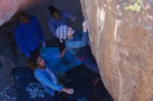 Bouldering in Hueco Tanks on 02/01/2020 with Blue Lizard Climbing and Yoga

Filename: SRM_20200201_1549370.jpg
Aperture: f/3.5
Shutter Speed: 1/320
Body: Canon EOS-1D Mark II
Lens: Canon EF 50mm f/1.8 II