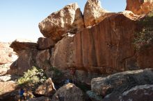 Bouldering in Hueco Tanks on 02/01/2020 with Blue Lizard Climbing and Yoga

Filename: SRM_20200201_1642460.jpg
Aperture: f/8.0
Shutter Speed: 1/200
Body: Canon EOS-1D Mark II
Lens: Canon EF 16-35mm f/2.8 L