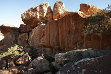 Bouldering in Hueco Tanks on 02/01/2020 with Blue Lizard Climbing and Yoga

Filename: SRM_20200201_1643570.jpg
Aperture: f/8.0
Shutter Speed: 1/200
Body: Canon EOS-1D Mark II
Lens: Canon EF 16-35mm f/2.8 L