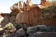 Bouldering in Hueco Tanks on 02/01/2020 with Blue Lizard Climbing and Yoga

Filename: SRM_20200201_1651090.jpg
Aperture: f/7.1
Shutter Speed: 1/200
Body: Canon EOS-1D Mark II
Lens: Canon EF 16-35mm f/2.8 L