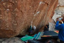 Bouldering in Hueco Tanks on 02/01/2020 with Blue Lizard Climbing and Yoga

Filename: SRM_20200201_1823150.jpg
Aperture: f/4.0
Shutter Speed: 1/250
Body: Canon EOS-1D Mark II
Lens: Canon EF 16-35mm f/2.8 L