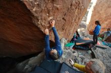 Bouldering in Hueco Tanks on 02/01/2020 with Blue Lizard Climbing and Yoga

Filename: SRM_20200201_1824220.jpg
Aperture: f/2.8
Shutter Speed: 1/250
Body: Canon EOS-1D Mark II
Lens: Canon EF 16-35mm f/2.8 L