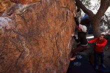 Bouldering in Hueco Tanks on 02/08/2020 with Blue Lizard Climbing and Yoga

Filename: SRM_20200208_1118060.jpg
Aperture: f/7.1
Shutter Speed: 1/250
Body: Canon EOS-1D Mark II
Lens: Canon EF 16-35mm f/2.8 L