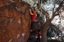 Bouldering in Hueco Tanks on 02/08/2020 with Blue Lizard Climbing and Yoga

Filename: SRM_20200208_1126040.jpg
Aperture: f/8.0
Shutter Speed: 1/250
Body: Canon EOS-1D Mark II
Lens: Canon EF 16-35mm f/2.8 L