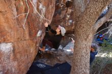 Bouldering in Hueco Tanks on 02/08/2020 with Blue Lizard Climbing and Yoga

Filename: SRM_20200208_1127360.jpg
Aperture: f/5.0
Shutter Speed: 1/250
Body: Canon EOS-1D Mark II
Lens: Canon EF 16-35mm f/2.8 L