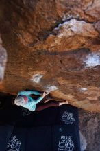 Bouldering in Hueco Tanks on 02/08/2020 with Blue Lizard Climbing and Yoga

Filename: SRM_20200208_1144420.jpg
Aperture: f/3.2
Shutter Speed: 1/250
Body: Canon EOS-1D Mark II
Lens: Canon EF 16-35mm f/2.8 L