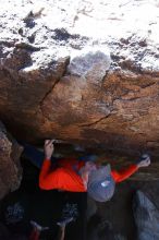 Bouldering in Hueco Tanks on 02/08/2020 with Blue Lizard Climbing and Yoga

Filename: SRM_20200208_1149430.jpg
Aperture: f/7.1
Shutter Speed: 1/250
Body: Canon EOS-1D Mark II
Lens: Canon EF 16-35mm f/2.8 L