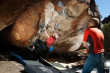 Bouldering in Hueco Tanks on 02/08/2020 with Blue Lizard Climbing and Yoga

Filename: SRM_20200208_1202120.jpg
Aperture: f/8.0
Shutter Speed: 1/250
Body: Canon EOS-1D Mark II
Lens: Canon EF 16-35mm f/2.8 L