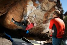 Bouldering in Hueco Tanks on 02/08/2020 with Blue Lizard Climbing and Yoga

Filename: SRM_20200208_1202480.jpg
Aperture: f/8.0
Shutter Speed: 1/250
Body: Canon EOS-1D Mark II
Lens: Canon EF 16-35mm f/2.8 L