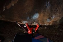 Bouldering in Hueco Tanks on 02/08/2020 with Blue Lizard Climbing and Yoga

Filename: SRM_20200208_1418330.jpg
Aperture: f/5.6
Shutter Speed: 1/250
Body: Canon EOS-1D Mark II
Lens: Canon EF 16-35mm f/2.8 L