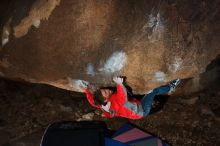 Bouldering in Hueco Tanks on 02/08/2020 with Blue Lizard Climbing and Yoga

Filename: SRM_20200208_1419420.jpg
Aperture: f/5.6
Shutter Speed: 1/250
Body: Canon EOS-1D Mark II
Lens: Canon EF 16-35mm f/2.8 L